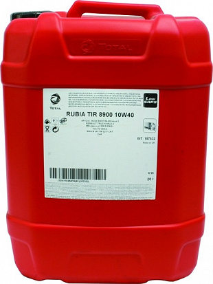 TOTAL RUBIA TIR 8900 10w40 E7/E6  масло моторное, п/синт, канистра 20л 
