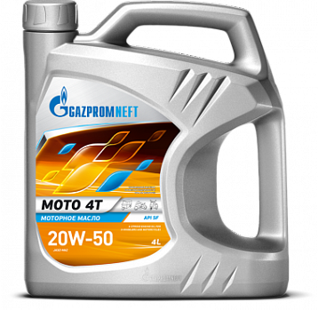 Gazpromneft Moto 4T 20W-50 масло моторное мин., канистра 4л