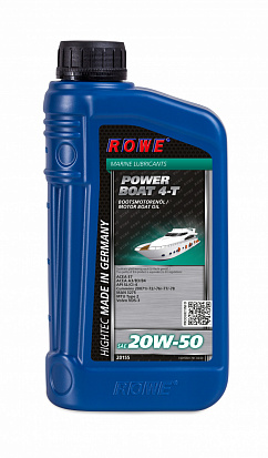 ROWE HIGHTEC POWER BOAT 4-T SAE 20W-50 масло моторное, кан.1л