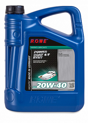 ROWE HIGHTEC POWER BOAT 4-T SAE 20W-40 SYNT масло моторное, кан.5л