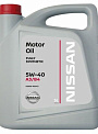 NISSAN 5W-40, масло мотороное синтетическое 5л