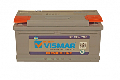 VISMAR PREMIUM 6СТ-90L (R+)-(0) 740А 353x175x175   LOW Батарея аккумуляторная 12 В обр.п.