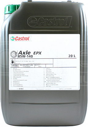 Castrol Axle EPX 85W-140 масло трансмиссионное, канистра 20 л